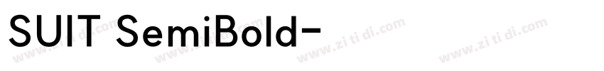 SUIT SemiBold字体转换 SUIT SemiBold字体转换